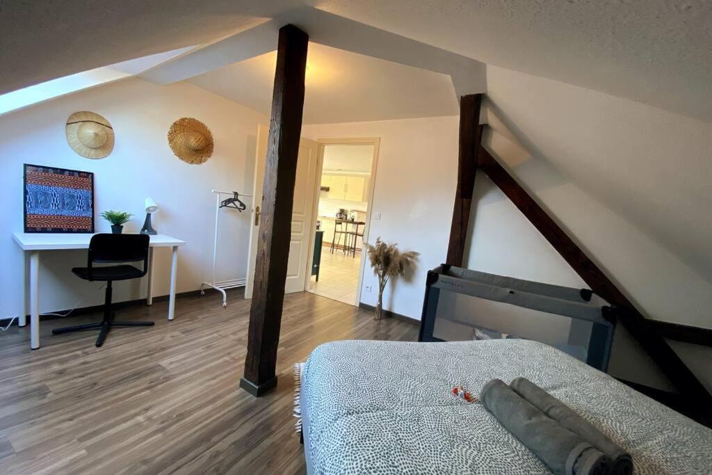 10Min Bus Strasbourg Centre-Parking Prive-Wifi-Tv Lejlighed Bischheim Eksteriør billede